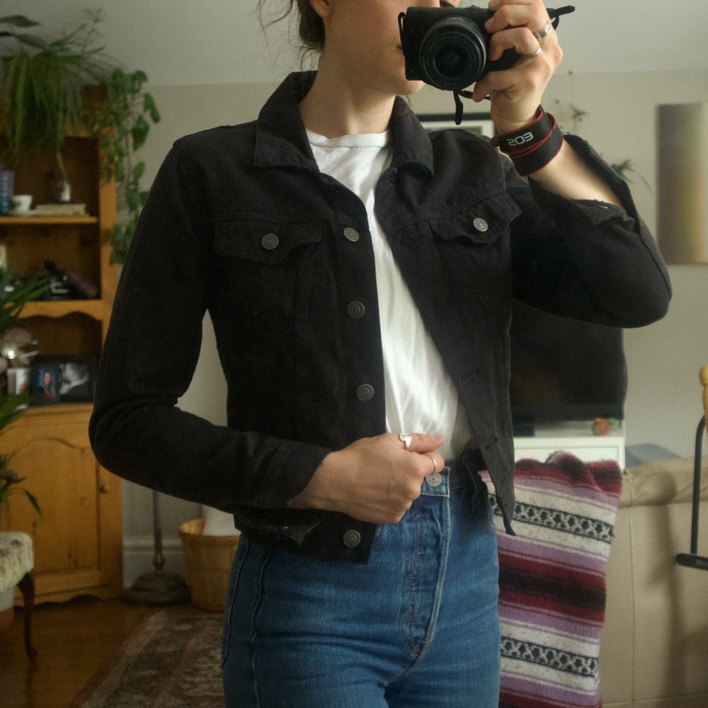 TALULA black denim jacket